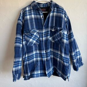 Vintage Quilted Lined Blue Flannel Jacket – Sierra Pacific